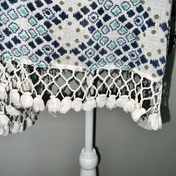 ROBERTA ROLLER RABBIT Swim Coverup with Crochet Fringe-One Size - Picture 3 of 5